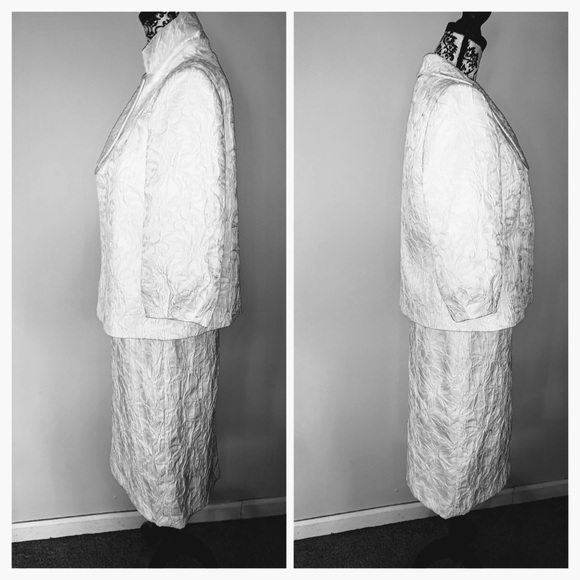 ❤️💜KASPER❤️💜3-PC. TEXTURED PENCIL SKIRT SUIT❤️💜 - Picture 4 of 8